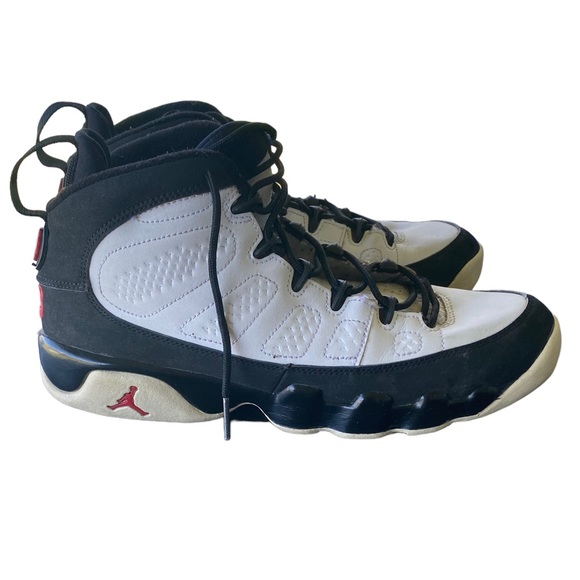 2016 Air Jordan Shoes Retro 9 IX GS OG Space Jam Blk Wht Red 302359 112 Sz 7 Y - Picture 3 of 8